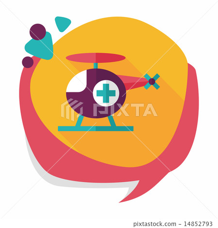 Medical helicopter flat icon with long shadow,eps10 Medical helicopter flat icon with long shadow,eps10 14852793