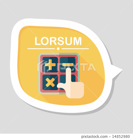 shopping calculator flat icon with long shadow,eps10 shopping calculator flat icon with long shadow,eps10 14852980