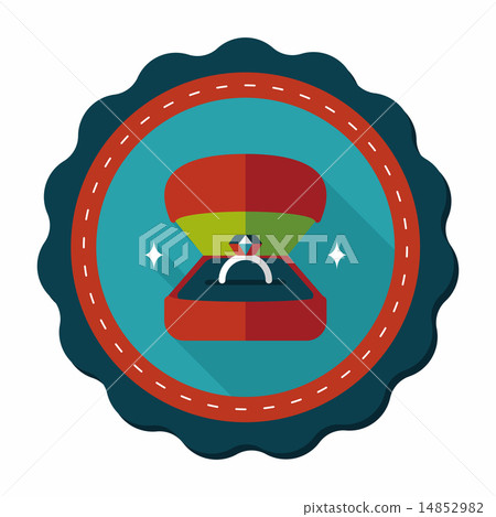 Propose diamond ring flat icon with long shadow,eps10 Propose diamond ring flat icon with long shadow,eps10 14852982