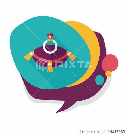 Propose diamond ring flat icon with long shadow,eps10 Propose diamond ring flat icon with long shadow,eps10 14852985