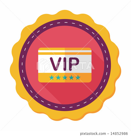 shopping vip card flat icon with long shadow,eps10 shopping vip card flat icon with long shadow,eps10 14852986