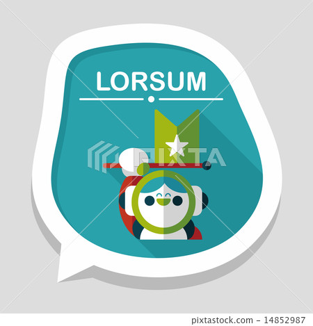 Space Astronaut flat icon with long shadow, eps10 Space Astronaut flat icon with long shadow, eps10 14852987