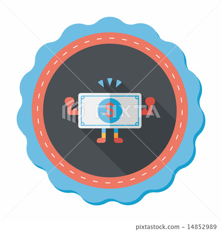 shopping money cash flat icon with long shadow,eps10 shopping money cash flat icon with long shadow,eps10 14852989