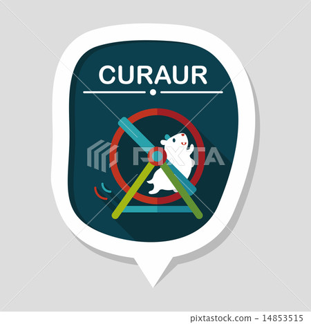 Pet mouse exercise wheel flat icon with long shadow,eps10 Pet mouse exercise wheel flat icon with long shadow,eps10 14853515