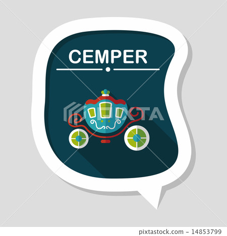 wedding carriage flat icon with long shadow,eps10 wedding carriage flat icon with long shadow,eps10 14853799