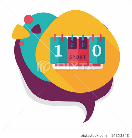 scoreboard flat icon with long shadow,eps10 14853848