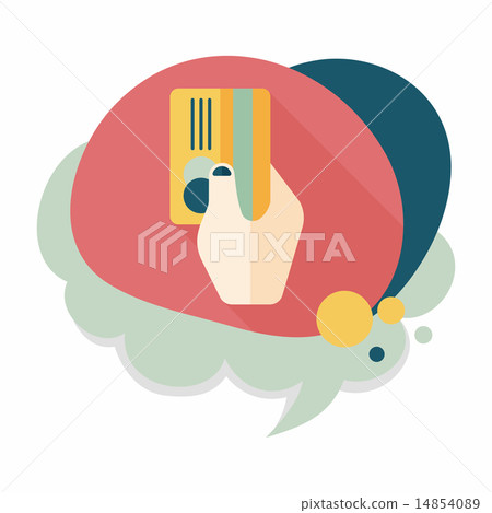 shopping credit card flat icon with long shadow,eps10 shopping credit card flat icon with long shadow,eps10 14854089