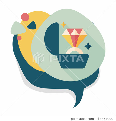 Propose diamond ring flat icon with long shadow,eps10 Propose diamond ring flat icon with long shadow,eps10 14854090