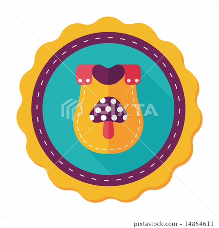 baby bib flat icon with long shadow,EPS 10 baby bib flat icon with long shadow,EPS 10 14854611