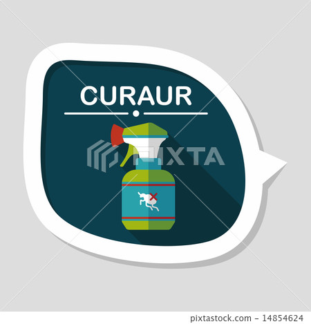 Pet flea spray flat icon with long shadow,eps10 Pet flea spray flat icon with long shadow,eps10 14854624