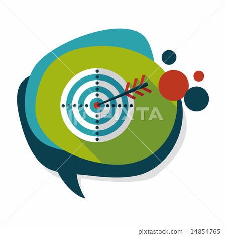 target flat icon with long shadow,eps10 target flat icon with long shadow,eps10 14854765