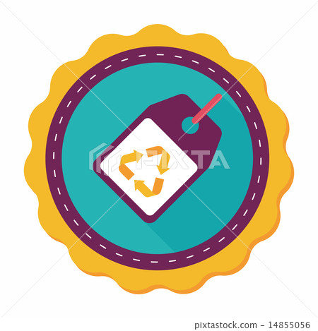 Environmental protection concept flat icon with long shadow,eps1 14855056