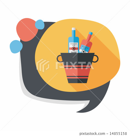 Ice bottle flat icon with long shadow,eps10 Ice bottle flat icon with long shadow,eps10 14855158