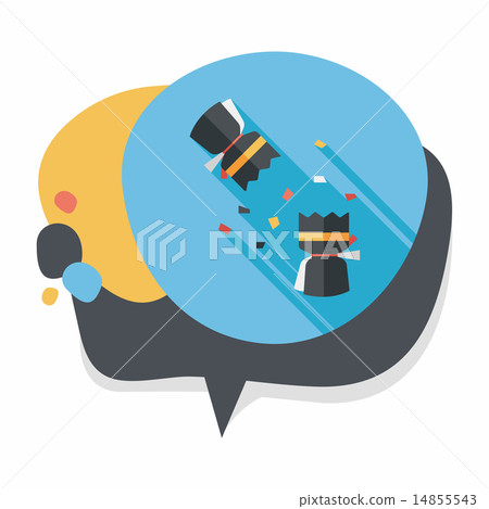 Christmas cracker flat icon with long shadow,eps10 14855543