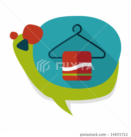 towel hanger flat icon with long shadow,eps10 14855722