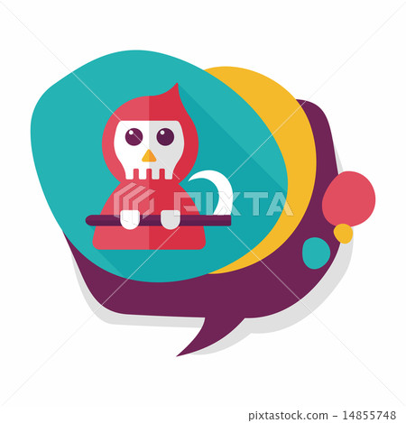 Monster ghost flat icon with long shadow,eps10 Monster ghost flat icon with long shadow,eps10 14855748