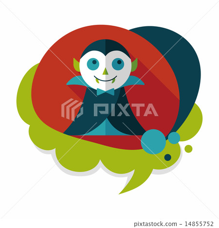 Vampire flat icon with long shadow, eps10 Vampire flat icon with long shadow, eps10 14855752