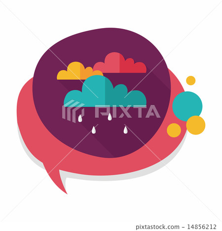 rain flat icon with long shadow,eps10 rain flat icon with long shadow,eps10 14856212