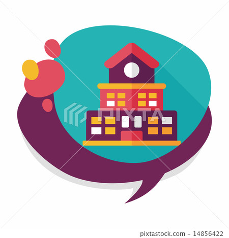 Building school flat icon with long shadow,eps10 Building school flat icon with long shadow,eps10 14856422