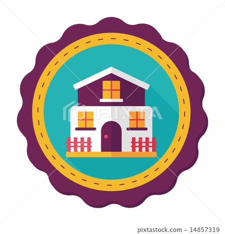 Building flat icon with long shadow,eps10 Building flat icon with long shadow,eps10 14857319