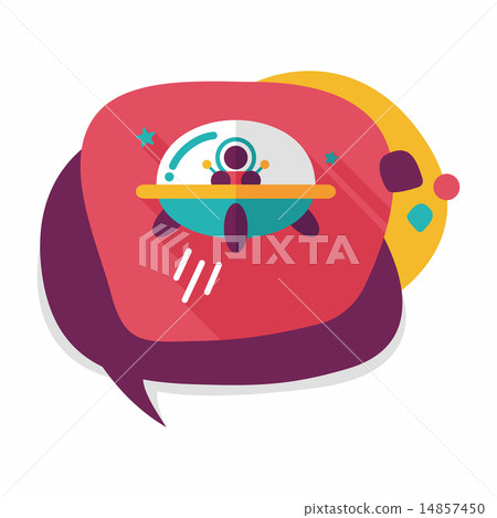 Space flat icon with long shadow,eps10 Space flat icon with long shadow,eps10 14857450