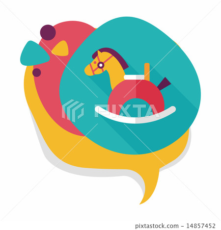 horse toy flat icon with long shadow,eps10 horse toy flat icon with long shadow,eps10 14857452