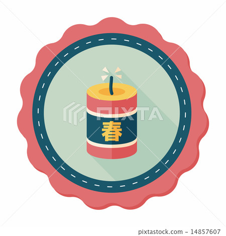 Chinese New Year flat icon, eps10, Chinese festival couplets wit Chinese New Year flat icon, eps10, Chinese festival couplets wit 14857607