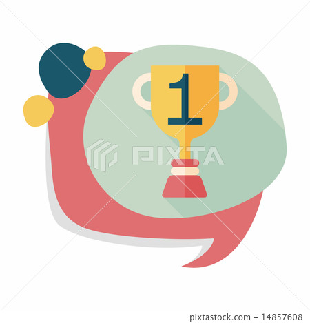 Trophy Cup flat icon with long shadow,eps10 Trophy Cup flat icon with long shadow,eps10 14857608
