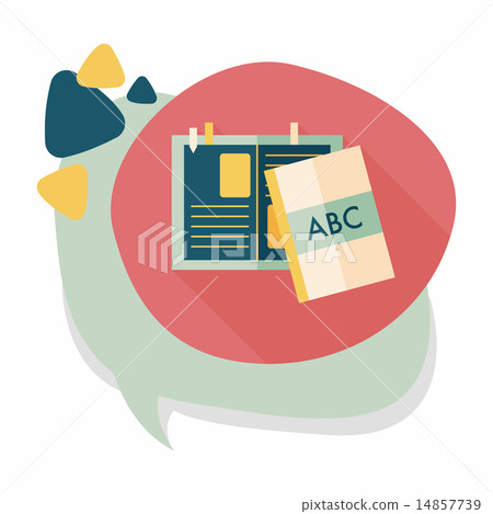 notebook flat icon with long shadow,eps10 notebook flat icon with long shadow,eps10 14857739