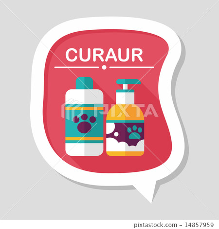 Pet shampoo flat icon with long shadow,eps10 Pet shampoo flat icon with long shadow,eps10 14857959