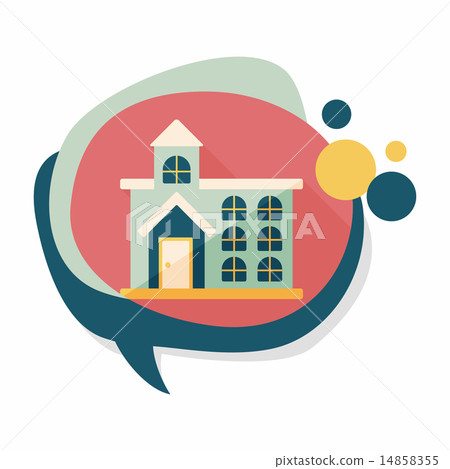 Building flat icon with long shadow,eps10 Building flat icon with long shadow,eps10 14858355