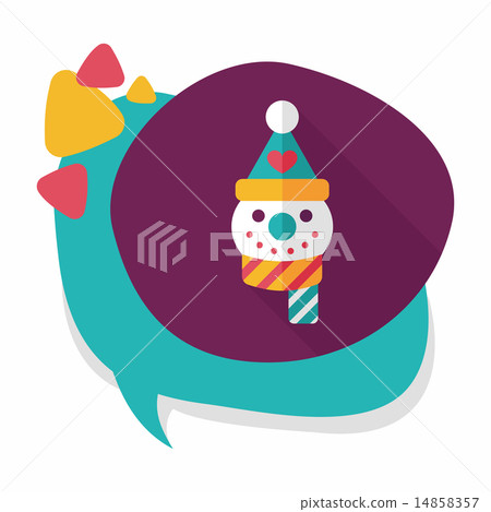 snowman flat icon with long shadow,eps10 snowman flat icon with long shadow,eps10 14858357