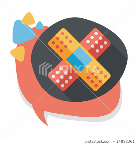 medical bandage flat icon with long shadow,eps10 medical bandage flat icon with long shadow,eps10 14858361