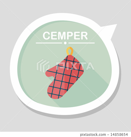 kitchenware oven mitts flat icon with long shadow,eps10 kitchenware oven mitts flat icon with long shadow,eps10 14858654