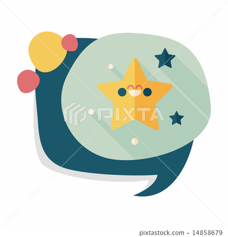 Space star flat icon with long shadow,eps10 Space star flat icon with long shadow,eps10 14858679