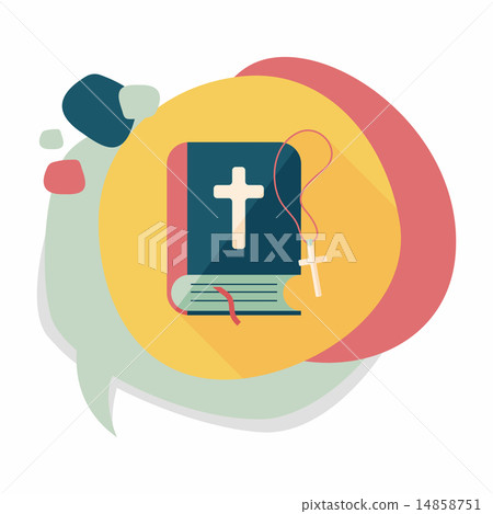 bible flat icon with long shadow,eps10 bible flat icon with long shadow,eps10 14858751
