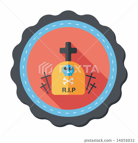 grave flat icon with long shadow,eps10 grave flat icon with long shadow,eps10 14858832