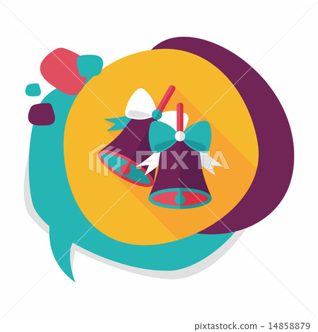 Christmas bells flat icon with long shadow,eps10 Christmas bells flat icon with long shadow,eps10 14858879