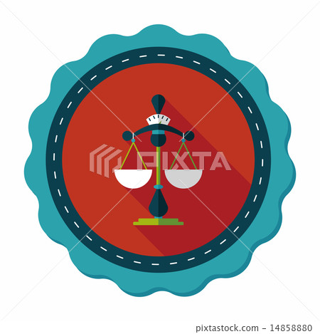 Balance flat icon with long shadow,eps10 Balance flat icon with long shadow,eps10 14858880