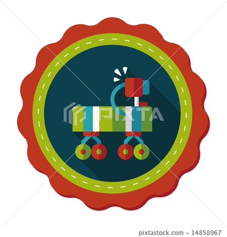 Space Rover flat icon with long shadow,eps10 Space Rover flat icon with long shadow,eps10 14858967