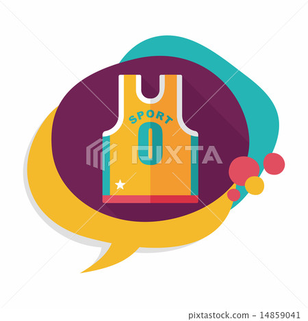 basketball clothing flat icon with long shadow,eps10 basketball clothing flat icon with long shadow,eps10 14859041