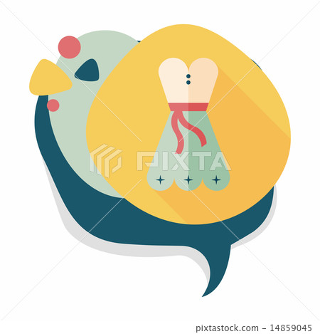 woman dress flat icon with long shadow,eps10 woman dress flat icon with long shadow,eps10 14859045