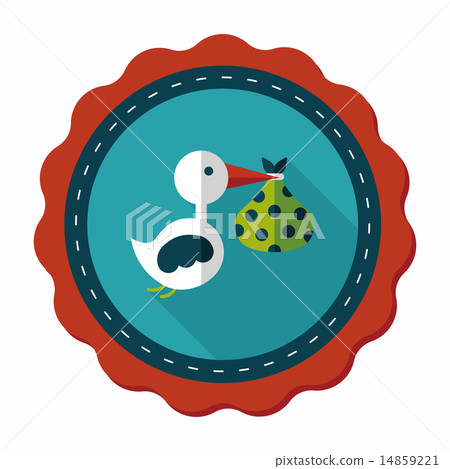 bird and baby flat icon with long shadow,eps10 bird and baby flat icon with long shadow,eps10 14859221