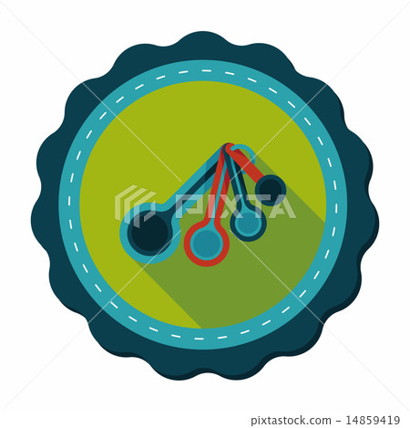 kitchenware spoon flat icon with long shadow,eps10 kitchenware spoon flat icon with long shadow,eps10 14859419