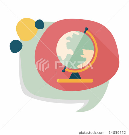 globe flat icon with long shadow,eps10 globe flat icon with long shadow,eps10 14859552