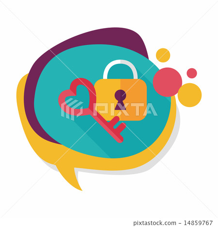 Valentine's Day lover lock flat icon with long shadow,eps10 Valentine's Day lover lock flat icon with long shadow,eps10 14859767