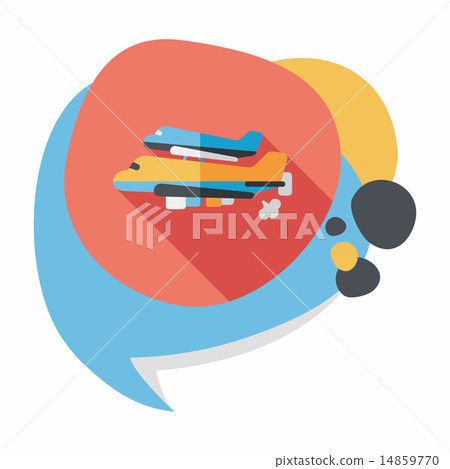 Spaceship flat icon with long shadow,eps10 Spaceship flat icon with long shadow,eps10 14859770