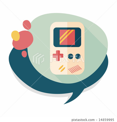 Handheld game flat icon with long shadow,eps 10 Handheld game flat icon with long shadow,eps 10 14859995