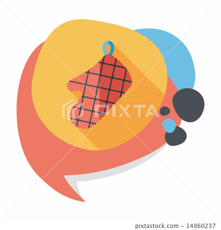 kitchenware oven mitts flat icon with long shadow,eps10 kitchenware oven mitts flat icon with long shadow,eps10 14860237