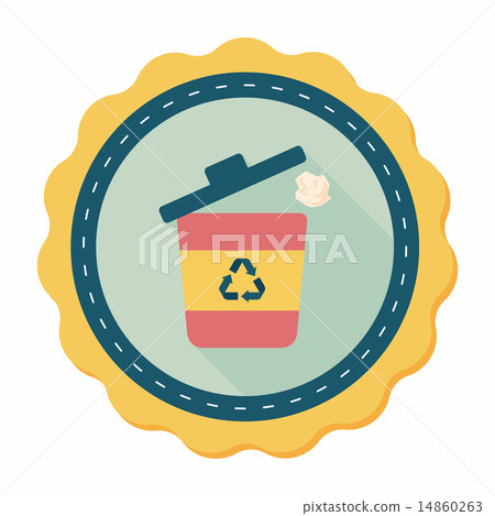 Environmental protection concept flat icon with long shadow,eps1 14860263